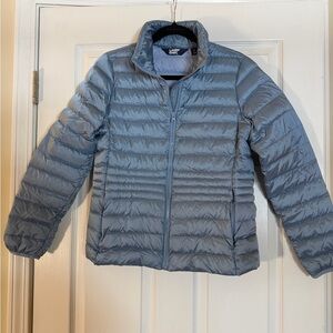 Women’s Wanderweight Packable Down Jacket from Lands’ End - Light Blue